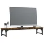 Engineered wood screen support smoked oak 85x23x15.5 cm by vidaXL, Computer bases and risers - Ref: Foro24-834007, Price: 29,...