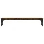 Engineered wood screen support smoked oak 85x23x15.5 cm by vidaXL, Computer bases and risers - Ref: Foro24-834007, Price: 29,...