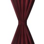 2 burgunderfarbene Mikrosatin-Vorhänge mit Schlaufen, 140 x 175 cm. von vidaXL, Vorhänge und Gardinen - Ref: Foro24-130362, P...