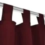 2 burgunderfarbene Mikrosatin-Vorhänge mit Schlaufen, 140 x 175 cm. von vidaXL, Vorhänge und Gardinen - Ref: Foro24-130362, P...