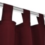 2 burgunderfarbene Mikrosatin-Vorhänge mit Schlaufen, 140 x 175 cm. von vidaXL, Vorhänge und Gardinen - Ref: Foro24-130362, P...