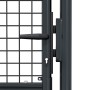 Puerta de jardín de malla de acero galvanizado, 100 x 75 cm