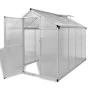 Invernadero de aluminio reforzado con marco base 4,6 m² de vidaXL, Invernaderos - Ref: Foro24-41317, Precio: 455,01 €, Descue...