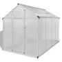 Invernadero de aluminio reforzado con marco base 4,6 m² de vidaXL, Invernaderos - Ref: Foro24-41317, Precio: 455,01 €, Descue...