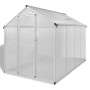 Verstärktes Aluminium-Gewächshaus mit Grundrahmen 4,6 m² von vidaXL, Gewächshäuser - Ref: Foro24-41317, Preis: 454,60 €, Raba...