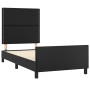 Bettgestell mit Kopfteil aus schwarzem Kunstleder 90x200 cm von vidaXL, Betten und Lattenroste - Ref: Foro24-3125488, Preis: ...