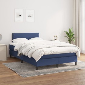 Boxspringbett mit blauer Stoffmatratze 120x200 cm von vidaXL, Betten und Lattenroste - Ref: Foro24-3139967, Preis: 383,65 €, ...
