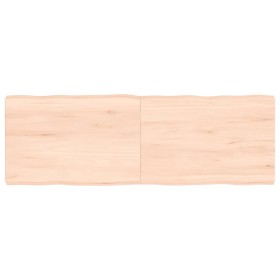 Massivholz Tischplatte Kante natur 120x40x(2-6) cm von vidaXL, Tischplatten - Ref: Foro24-363891, Preis: 36,91 €, Rabatt: %
