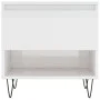Mesa de centro madera de ingeniería blanco brillo 50x46x50 cm de vidaXL, Mesas de centro - Ref: Foro24-830912, Precio: 38,34 ...