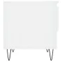 Mesa de centro madera de ingeniería blanco brillo 50x46x50 cm de vidaXL, Mesas de centro - Ref: Foro24-830912, Precio: 38,34 ...