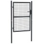 Puerta de jardín de malla de acero galvanizado, 100 x 125 cm