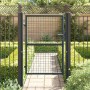 Puerta de jardín de malla de acero galvanizado, 100 x 125 cm