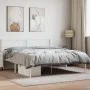Estructura de cama de metal con cabecero blanca 120x200 cm de vidaXL, Camas y somieres - Ref: Foro24-372324, Precio: 80,57 €,...
