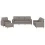 Set of sofas with 4 pieces of gray taupe fabric cushions by vidaXL, Sofas - Ref: Foro24-3201273, Price: 683,19 €, Discount: %