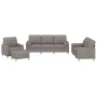 Set Sofas mit Kissen 4 Stück taupegrauer Stoff von vidaXL, Sofas - Ref: Foro24-3201273, Preis: 693,78 €, Rabatt: %