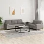 Juego de sofás con cojines 2 piezas tela gris taupe de vidaXL, Sofás - Ref: Foro24-3201329, Precio: 493,58 €, Descuento: %