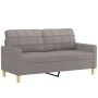 Sofa set with 2 pieces of gray taupe fabric cushions by vidaXL, Sofas - Ref: Foro24-3201329, Price: 489,06 €, Discount: %