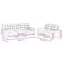 Sofa set with 2 pieces of gray taupe fabric cushions by vidaXL, Sofas - Ref: Foro24-3201329, Price: 489,06 €, Discount: %