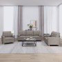 Three-piece sofa set with gray taupe fabric cushions by vidaXL, Sofas - Ref: Foro24-3201265, Price: 649,61 €, Discount: %