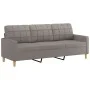 Juego de sofás con cojines 3 piezas tela gris taupe de vidaXL, Sofás - Ref: Foro24-3201265, Precio: 637,04 €, Descuento: %