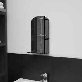 Wandspiegel mit Ablage aus gehärtetem Glas 20x40 cm von vidaXL, Spiegel - Ref: Foro24-249429, Preis: 17,01 €, Rabatt: %