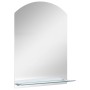 Wandspiegel mit Ablage aus gehärtetem Glas 20x40 cm von vidaXL, Spiegel - Ref: Foro24-249429, Preis: 17,01 €, Rabatt: %