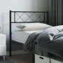 Kopfteil aus schwarzem Metall, 90 cm von vidaXL, Kopf- und Fußteile - Ref: Foro24-372305, Preis: 22,00 €, Rabatt: %