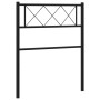 Kopfteil aus schwarzem Metall, 90 cm von vidaXL, Kopf- und Fußteile - Ref: Foro24-372305, Preis: 22,32 €, Rabatt: %