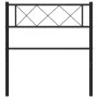 Kopfteil aus schwarzem Metall, 90 cm von vidaXL, Kopf- und Fußteile - Ref: Foro24-372305, Preis: 22,00 €, Rabatt: %