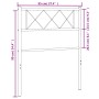 Kopfteil aus schwarzem Metall, 90 cm von vidaXL, Kopf- und Fußteile - Ref: Foro24-372305, Preis: 22,32 €, Rabatt: %
