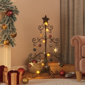 Árbol de Navidad para decoración metal negro 90 cm