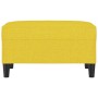 Fußstütze aus hellgelbem Stoff 70x55x41 cm von vidaXL, Osmanen - Ref: Foro24-349308, Preis: 58,69 €, Rabatt: %