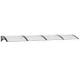 Black and transparent polycarbonate door canopy 350x75 cm by vidaXL, Awnings - Ref: Foro24-153591, Price: 102,77 €, Discount: %