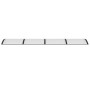 Black and transparent polycarbonate door canopy 350x75 cm by vidaXL, Awnings - Ref: Foro24-153591, Price: 90,35 €, Discount: %