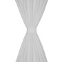 2 weiße Mikrosatin-Vorhänge mit Schlaufen, 140 x 175 cm von vidaXL, Vorhänge und Gardinen - Ref: Foro24-130359, Preis: 29,40 ...