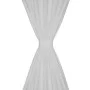 2 white micro-satin curtains with loops, 140 x 175 cm by vidaXL, Curtains and curtains - Ref: Foro24-130359, Price: 25,88 €, ...