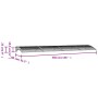 Black and transparent polycarbonate door canopy 350x75 cm by vidaXL, Awnings - Ref: Foro24-153591, Price: 90,35 €, Discount: %