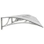 Vordach aus grauem und transparentem Polycarbonat für Tür, 400x75 cm. von vidaXL, Markisen - Ref: Foro24-153598, Preis: 101,4...