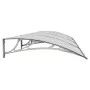 Marquesina de puerta policarbonato gris 400x100 cm de vidaXL, Toldos - Ref: Foro24-153601, Precio: 120,38 €, Descuento: %