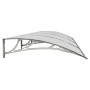 Türvordach aus grauem Polycarbonat 400x100 cm von vidaXL, Markisen - Ref: Foro24-153601, Preis: 121,94 €, Rabatt: %