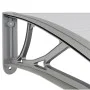 Marquesina de puerta policarbonato gris 400x100 cm de vidaXL, Toldos - Ref: Foro24-153601, Precio: 120,38 €, Descuento: %
