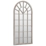 Garden mirror made of iron in sand color for outdoor use, 90x45 cm. by vidaXL, Mirrors - Ref: Foro24-318347, Price: 153,60 €,...