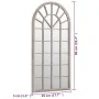 Garden mirror made of iron in sand color for outdoor use, 90x45 cm. by vidaXL, Mirrors - Ref: Foro24-318347, Price: 149,94 €,...