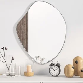 Silver wall mirror 60x50 cm by vidaXL, Mirrors - Ref: Foro24-348249, Price: 48,74 €, Discount: %