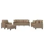 Set von Sofas mit Kissen 4 Stück Kunstleder Cappuccino von vidaXL, Sofas - Ref: Foro24-3201357, Preis: 687,85 €, Rabatt: %