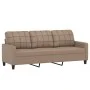 4-piece sofa set with cappuccino synthetic leather cushions by vidaXL, Sofas - Ref: Foro24-3201357, Price: 687,85 €, Discount: %