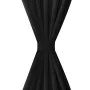 2 black micro-satin curtains with tabs, 140 x 175 cm by vidaXL, Curtains and curtains - Ref: Foro24-130353, Price: 26,58 €, D...