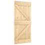 Puerta corredera con herrajes madera maciza de pino 95x210 cm de vidaXL, Puertas - Ref: Foro24-3203229, Precio: 197,91 €, Des...