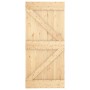 Puerta corredera con herrajes madera maciza de pino 95x210 cm de vidaXL, Puertas - Ref: Foro24-3203229, Precio: 199,44 €, Des...