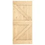 Puerta corredera con herrajes madera maciza de pino 95x210 cm de vidaXL, Puertas - Ref: Foro24-3203229, Precio: 197,91 €, Des...